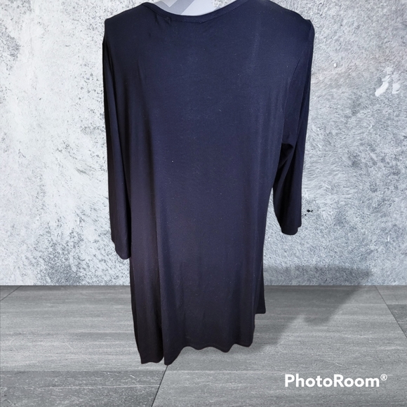 Womans Anthony Richards Candy Cane Christmas Tshirt with longer sides Size Large - Picture 2 of 5